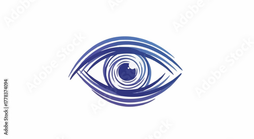 blue eye vector illustration