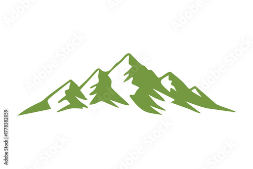 Quiet Peaks Minimal Mountain Canvas