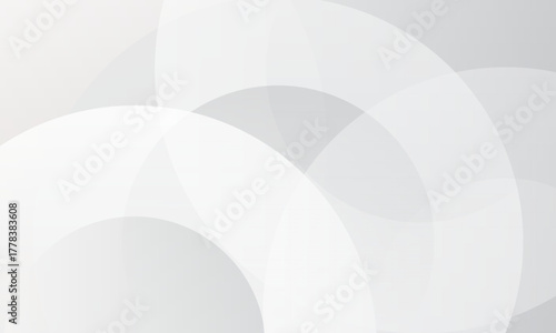 White gray abstract background circle texture luxury template. Vector illustration design