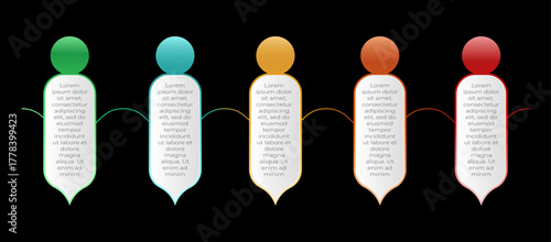 infographic structure elements for presentation activities 