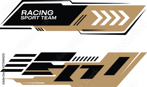 Creative Car Side Graphic and Minimalist Stripe Design with Vector Decals and Sticker Elements Ideal for Automotive Decoration, Car Branding, Motorsports Graphics, and Vehicle Enhancement