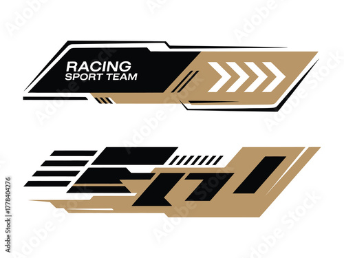 Set of Minimalist Car Stripes Vector Design Featuring Sleek Side Graphics, Decals, and Stickers Perfect for Automotive Decoration, Vehicle Customization, and Modern Car Design Projects