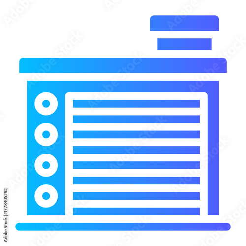 fire station gradient icon