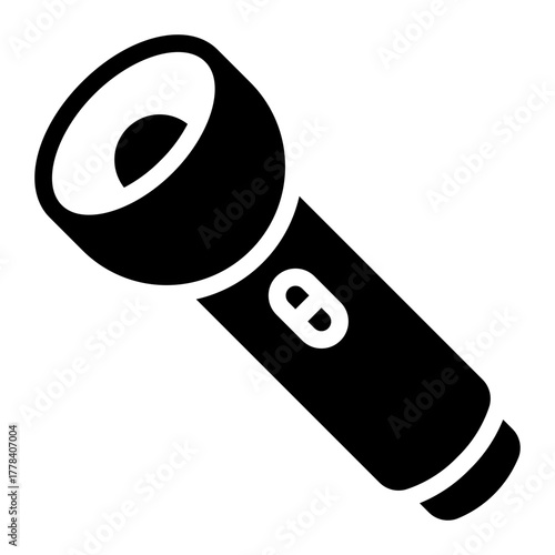 flashlight glyph icon