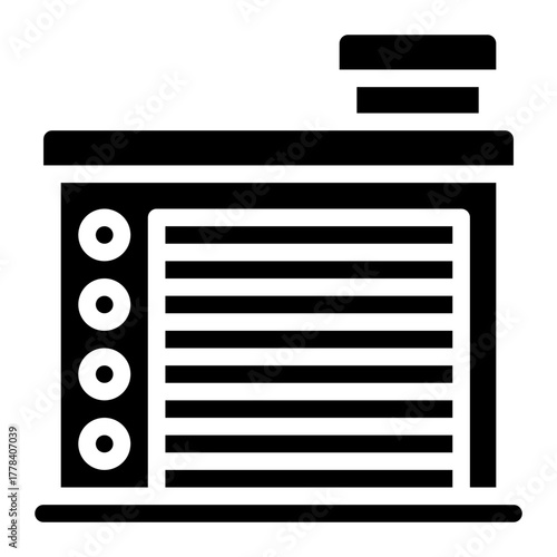 fire station glyph icon