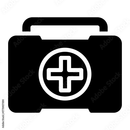 first aid kit glyph icon