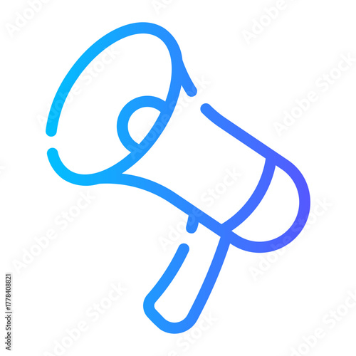 megaphone gradient icon