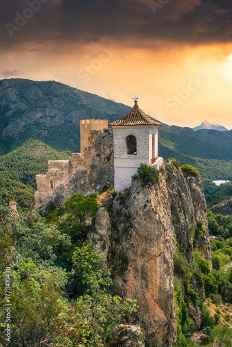 Wallpaper Mural church in the mountains Torontodigital.ca