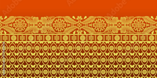 beautiful graphic saree design and this sari design is in Indian style which is for textile fashion industry and it can be used as wallpaper backdrop and website bg this style is originated in india