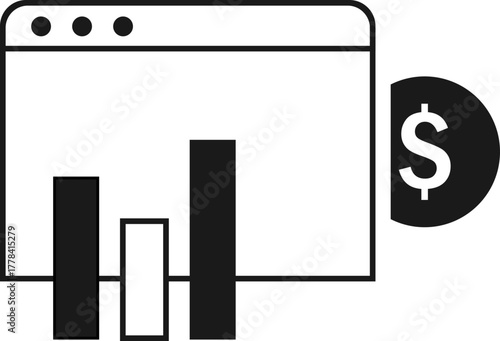 Black Charity And Fundraiser Icon Element