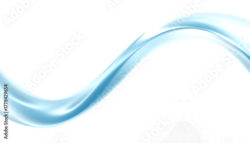 flowing transparent ribbon wave, soft curve, smooth glass texture, minimal modern abstract, isolated on transparent background.
