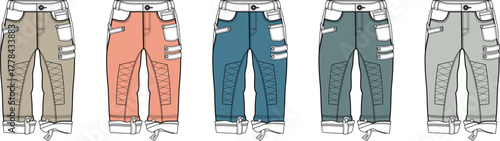 Ripped and Folded Pants Collection A Trendy Fashion Statement