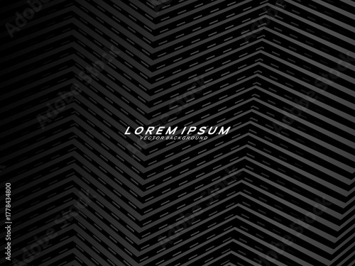 Premium background design with diagonal gradient black stripes pattern. Vector horizontal template for digital luxury business banner, formal invitation, luxury voucher, gift certificate, etc.	

