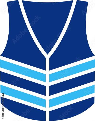 High visibility vest dual color