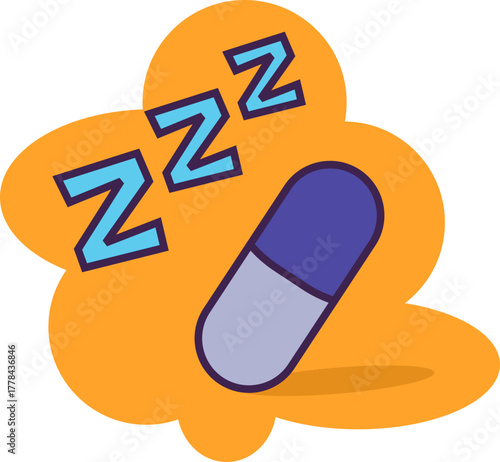Sleep Time Icon Element
