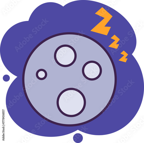 Sleep Time Icon Element