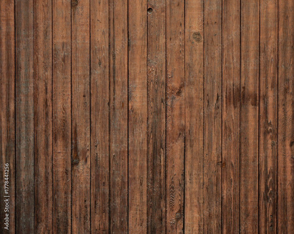 Naklejka premium Rustic Vertical Wooden Planks With Textured Surface for Background or Design