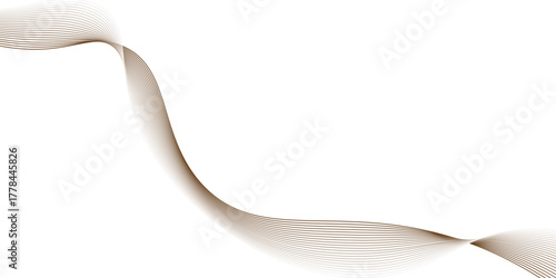 Abstract brown wave pattern with thin lines on a white background ,Abstract smooth curve style line design brown wave curve line ,abstract gradient and brown wave curve lines,
