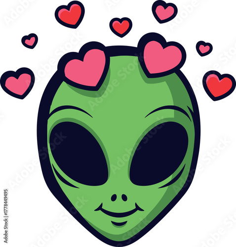 extraterrestrial love blooms an adorable aliens affectionate cosmic gaze