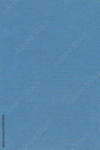 Parisian Blue Traditional Buckram Embossing Pattern, Natural Light Matt Finish Bookbinding Hardcover Wrap Wibalin Paper Swatch, Large Detailed Vertical Textured Book Cover Background Macro Closeup