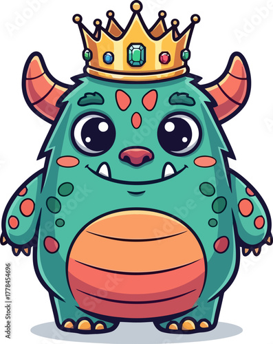 little monster king cute reign with a big friendly smile