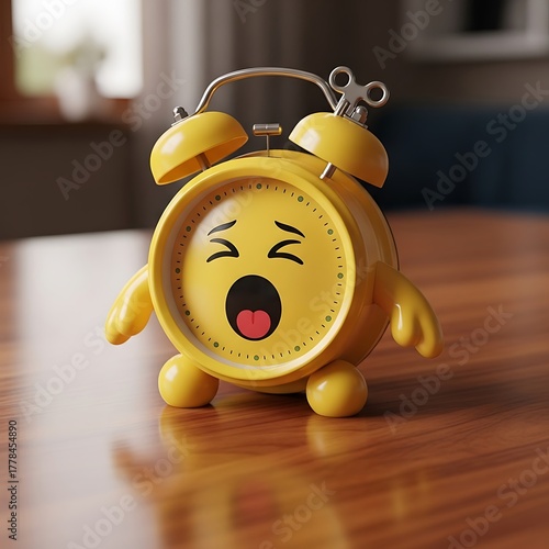 Yawning Alarm Clock - A Wake-Up Call to a New Day.