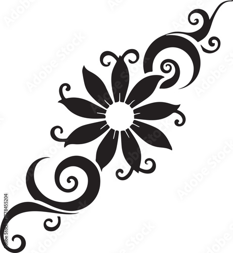 Elegant Floral Vector Art showcases a minimalist design with delicate botanical elements and refined details