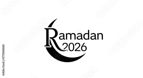 Ramadan 2026 crescent moon islamic holy month observance design