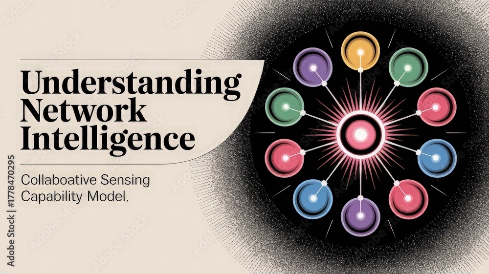 Obraz premium Understanding Network Intelligence and Collaborative Sensing Model