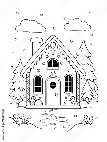 Gingerbread House Decorated