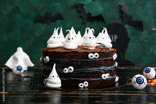 Sweet Halloween cake decora...
