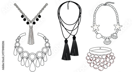 Necklace jewelry fashion accessories stylish pendant collection