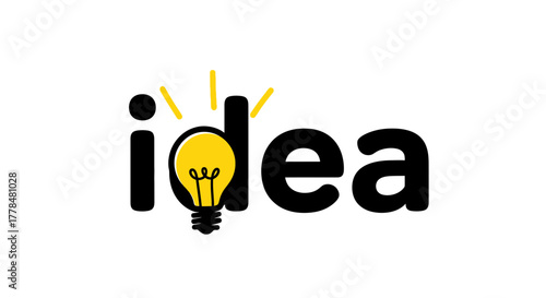 Idea generation concept creative thinking lightbulb innovation icon