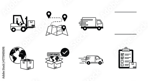 Global delivery logistics supply chain management transportation