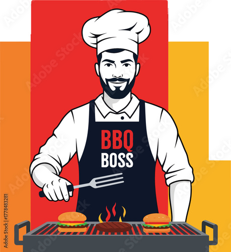 BBQ Chef Boss with Grill