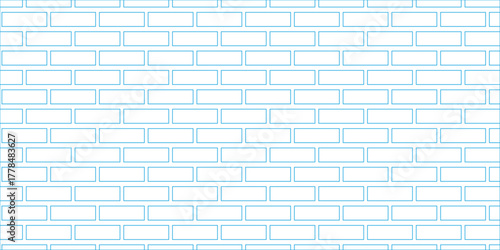 white brick wall background concrete cement illustration.	
