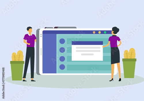 Colleagues Vector Image  