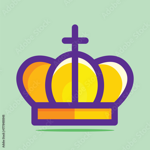 Very cool empress crown, looks dignified, shiny and golden yellow