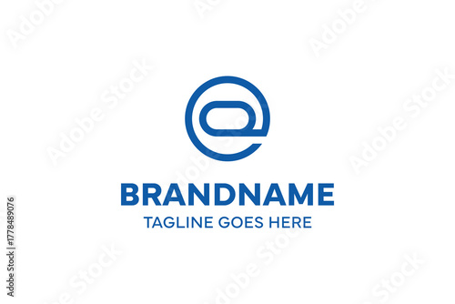 Letters EQ Monoline Logo, symbolizing simplicity, connection, and modern elegance