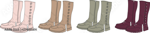 Variety of Fashionable Boots A Collection of Stylish Footwear for Different Occasions and Styles