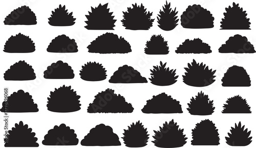 Garden Bush Silhouette Pack