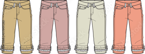 Fashionable Capri Pants A Colorful Collection for Stylish Wardrobe Essentials, Trendsetting Designs