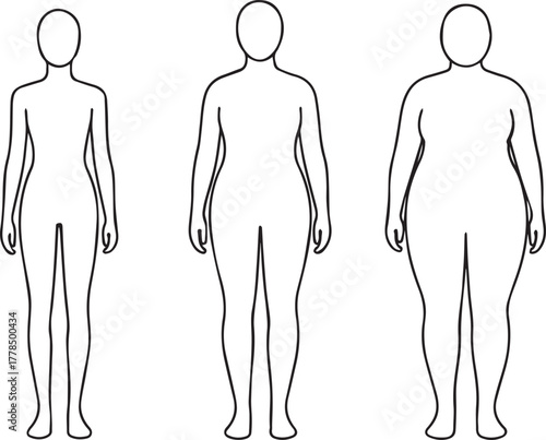 Three Body Shapes Comparison