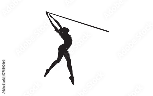 silhouette of a woman with sword