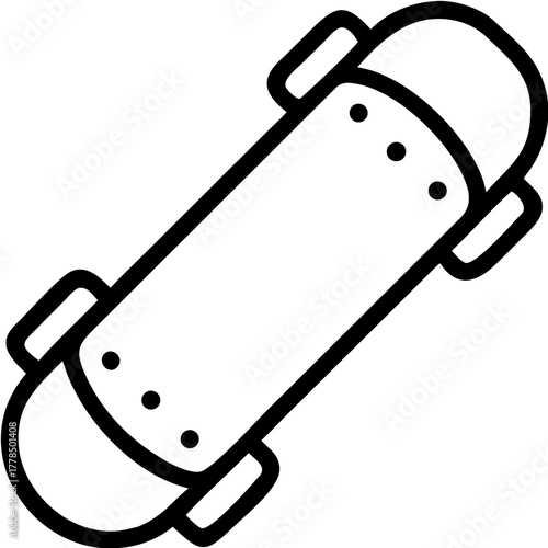 Classic Skateboard Deck and Wheels For Action Sports Fun