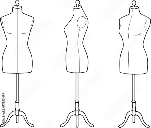 Three-View Dress Forms