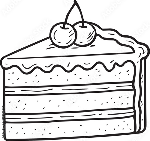 Fruit-Topped Cake with Greenery