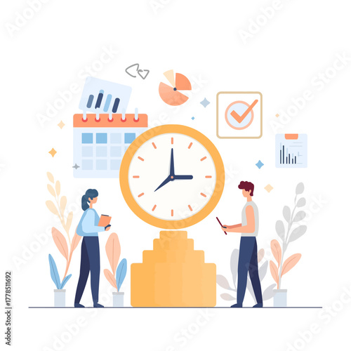 Effective time management for productivity and success, planning and organization for efficient work