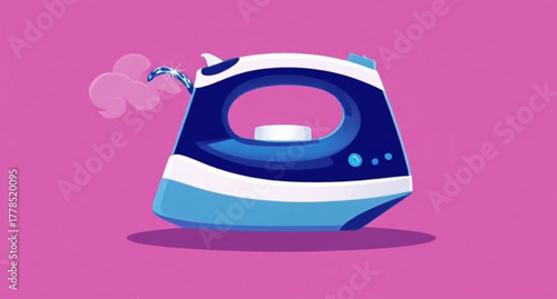The isolated electric steam iron is a hot domestic appliance used for smoothing clothes