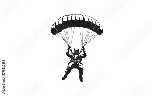 paragliding in the sky